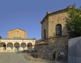 Ravenna, Italy: Arian Baptistery in Old Town. Ravenna is known for its well-preserved Roman and...