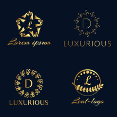 Luxury Elegant Creative Logo Design Collection Vector Template