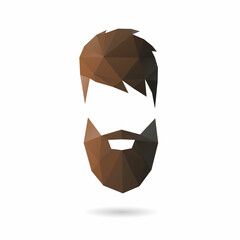 Fototapeta premium Fashion man silhouette hipster style, vector illustration 