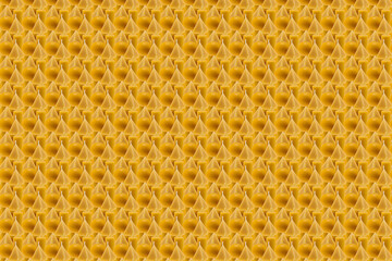 Abstract texture background composed of natural beeswax candles