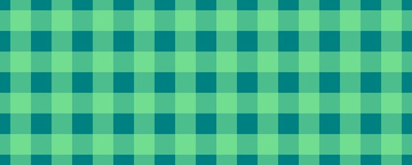 Banner, plaid pattern. Teal on Pale Green color. Tablecloth pattern. Texture. Seamless classic pattern background.