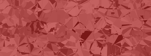 Banner abstract macro crystal geometric background texture Fire brick color. Random pattern background. Texture Fire brick color pattern background.