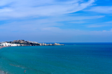 Fototapeta na wymiar Beach of Vieste, Gargano, Apulia, Italy