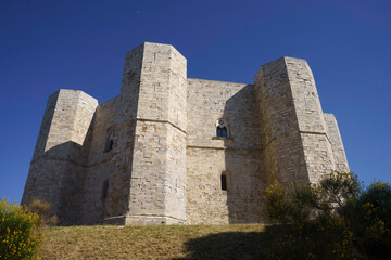Fototapeta na wymiar Castel del Monte, historic castle in Apulia, Italy