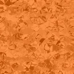 Abstract macro crystal geometric background texture Orange color. Random pattern background. Texture Orange color pattern background.