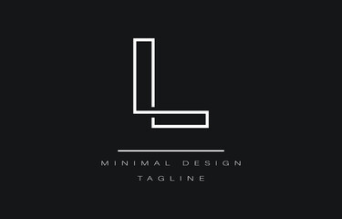 LLL Minimalist Logo Design Vector Art Illustration