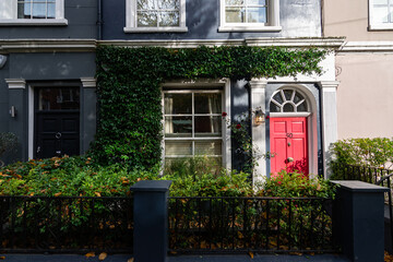 Fototapeta na wymiar View of the picturesque Notting Hill houses