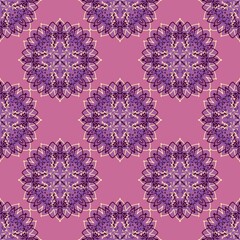 Seamless winter pattern with snowflakes for fabrics and textiles and linens 