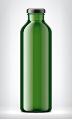 Color Glass Bottle on background. 
