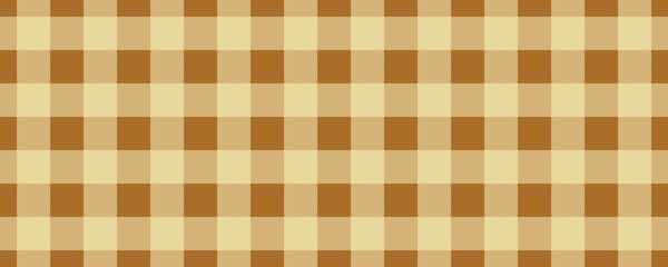 Banner, plaid pattern. Brown on Beige color. Tablecloth pattern. Texture. Seamless classic pattern background.