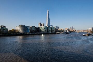 Fototapeta premium View of the London skyline with its skyscrapers