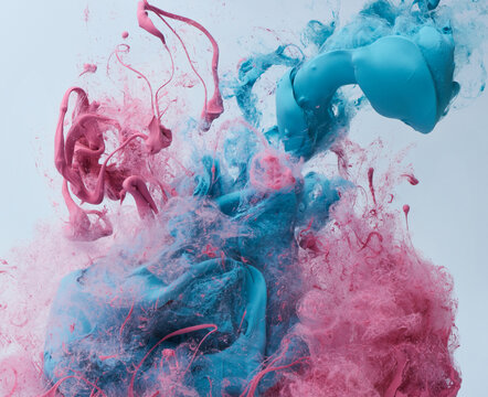 Abstract bright ink splash background