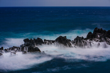 Porto Moniz at Madeira, Portugal