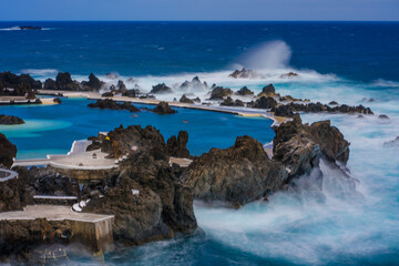 Porto Moniz at Madeira, Portugal