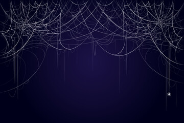 Spider and cobweb background. Halloween