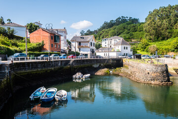puerto de vega is a fishing town of asturias, Spain