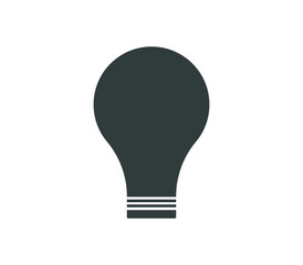 Bulb icon sign vector illustration black color
