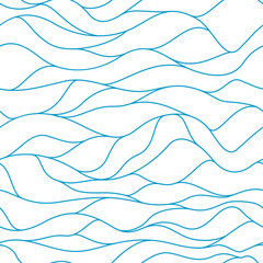 Water waves seamless pattern.