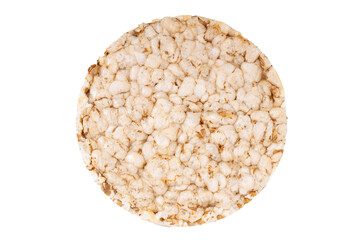 round cornbread isolate on white background