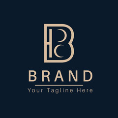 Fototapeta na wymiar B Brand logo 
