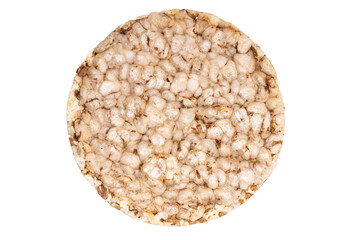 round cornbread isolate on white background