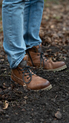 Leather boots in the forrest. 
Shot with the Sony A7III and Samyang 85mm f1.4