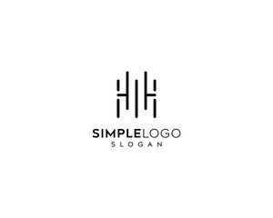 Simple sound wave logo design-letter m logo design-music logo design