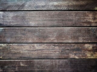 Table top view. Old Brown Wood Background. Wooden texture may used as background. Horizontal old wooden textured boards. 