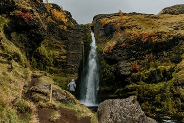 Wodospady na Islandii - obrazy, fototapety, plakaty