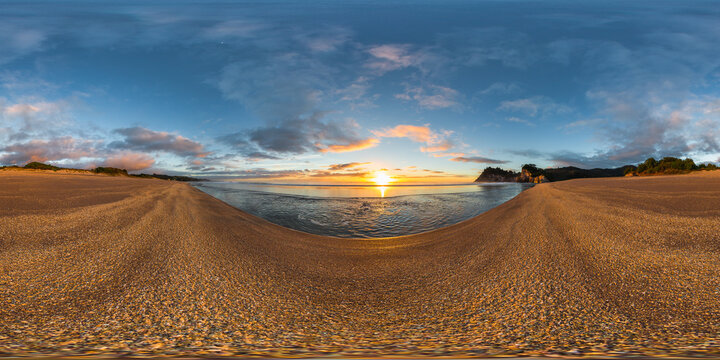 Spectacular Sunrise at Whiritoa Beach - Whiritoa - Coromandel Peninsula - Waikato - New Zealand