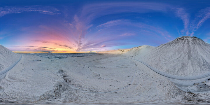 Winter light over West Iceland