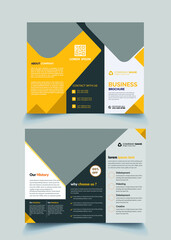 modern creative corporate tri fold brochure design template
