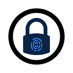 Smart security and locker icon