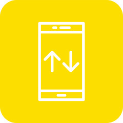 Mobile Data Vector Icon Design Illustration