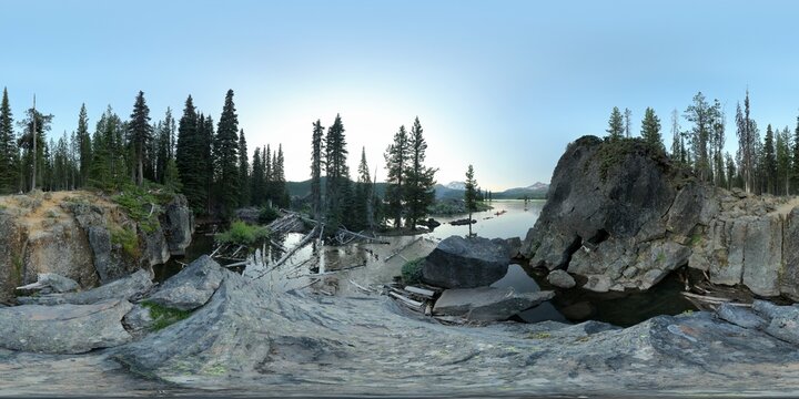 Sparks Lake drainage, Mount Bachelor, OR, USA
