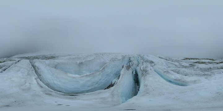 Lower Curtis Glacier crevasses, Mt. Shuksan, North Cascades National Park, WA, USA