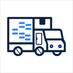 Heavy transport or lorry icon