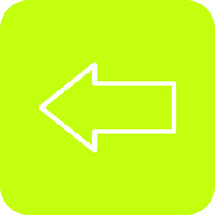 Left arrow Vector Icon Design Illustration