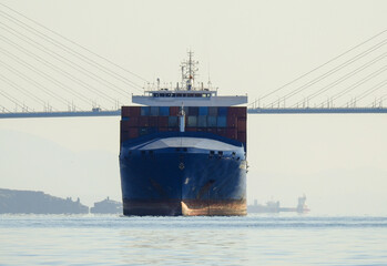 cargo ship in the port