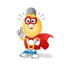 light bulb head cartoon heroes vector. cartoon character