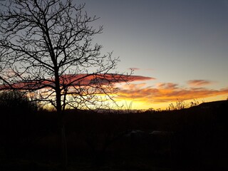 tramonto, estate, paesaggio, cielo, panorami, natura, sole, mattina, orizzonte, luce
