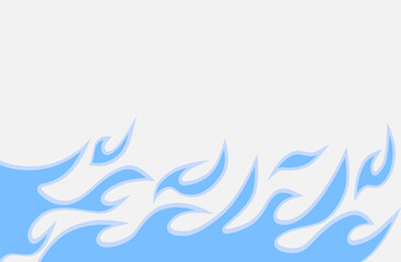 Fototapeta premium Simple background with flame pattern and some copy space area