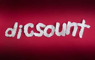 misspelled discount for text background