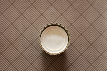 used bottle cap on a table