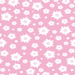 Flower beautiful seamless pattern design for decorating, wallpaper, wrapping paper, fabric, backdrop and etc.