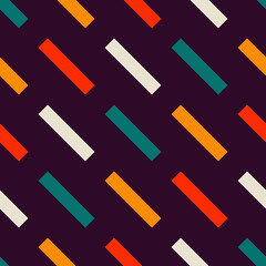 Seamless pattern with colorful geometric shapes.