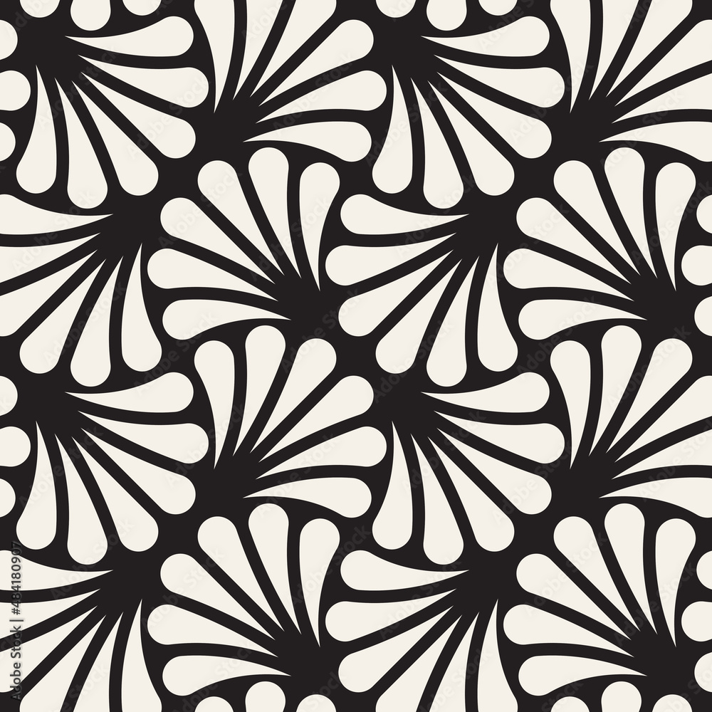 Wall mural vector seamless pattern. repeating geometric elements. stylish background design.