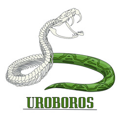 Fototapeta premium Uroboros snake