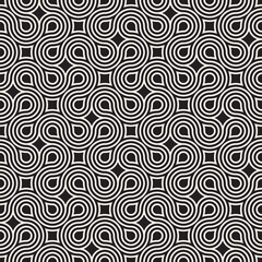 Vector seamless pattern. Repeating geometric elements. Stylish background design.