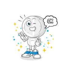 medicine tablet head cartoon agree mascot. cartoon vector